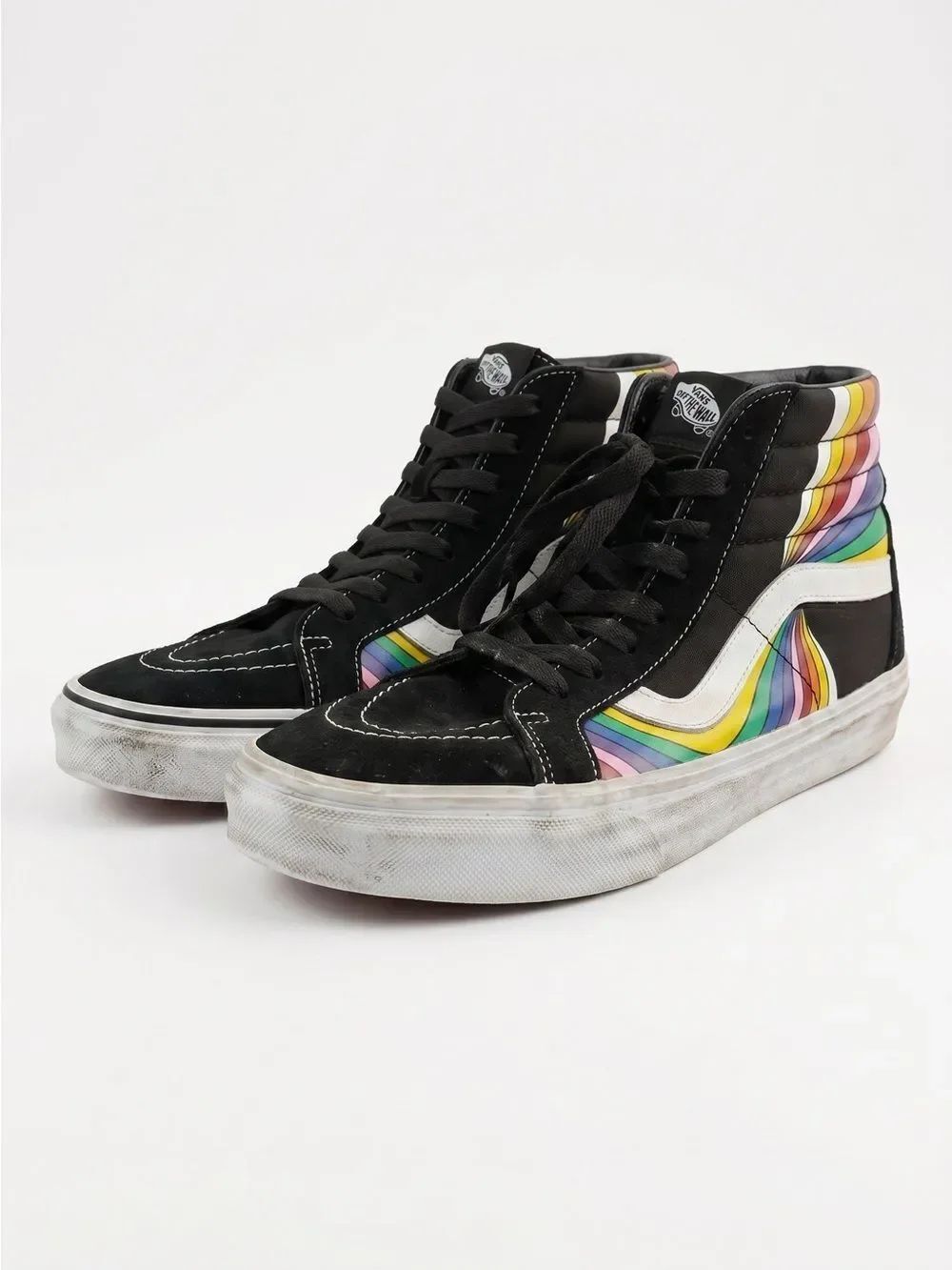 Vans Sk8 Hi Refract Rainbow High Top Sneakers 10